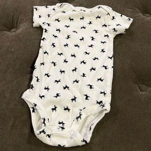 Carters moose onesie NWOT size 12 months